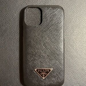 Prada Textured Black Phone Case